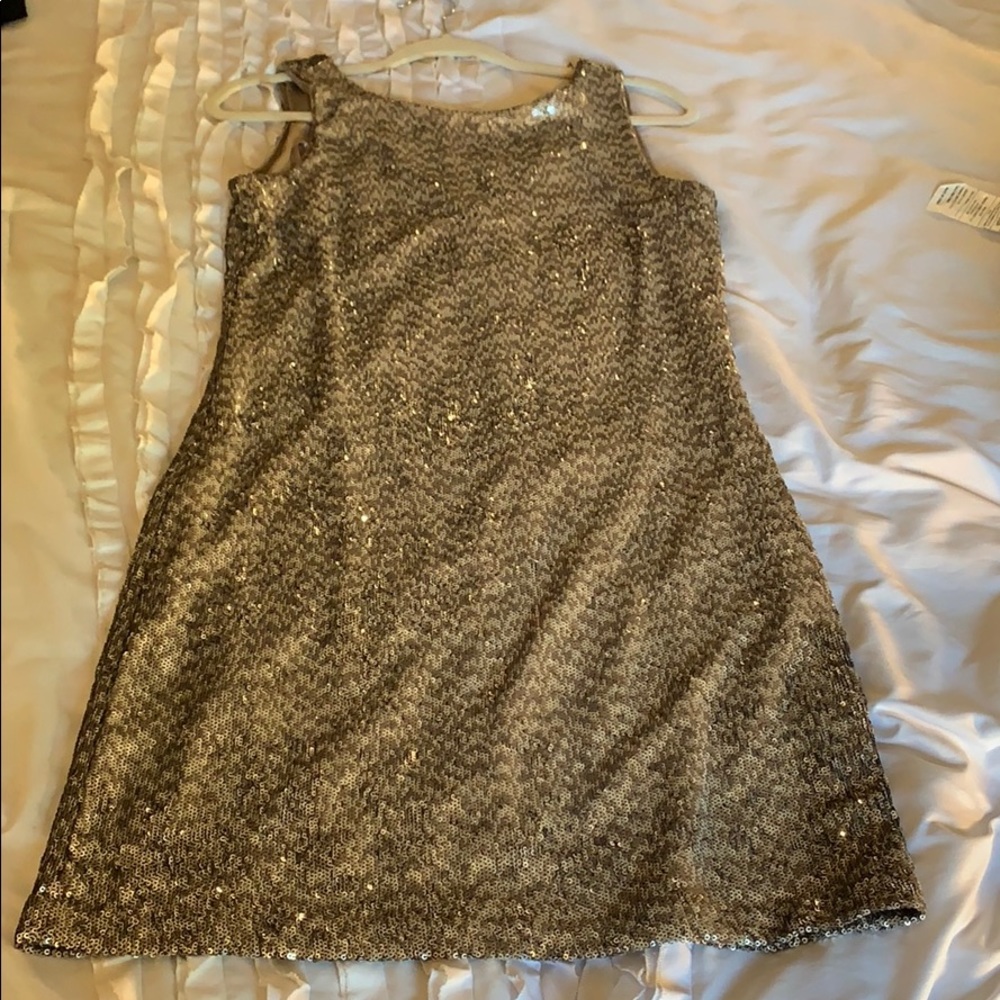 Champagne sparkly dress